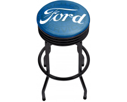 Ford Genuine Parts Black Ribbed Shop Stool