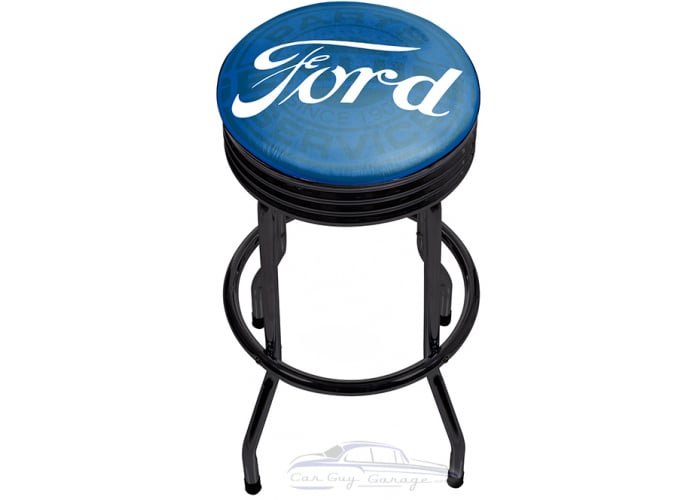 Ford Genuine Parts Black Ribbed Shop Stool