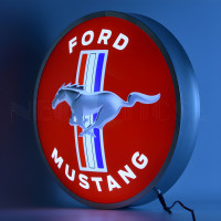 Ford Mustang Pony Tri-Bar LED Wall Sign - 15