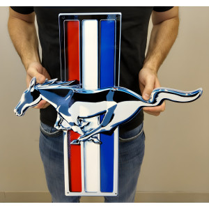 Ford Mustang Tri-Bar Sign