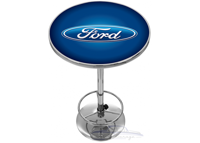 Ford Oval Chrome Pub Table