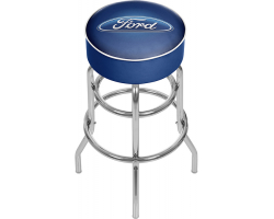 Ford Oval Padded Swivel Shop Stool