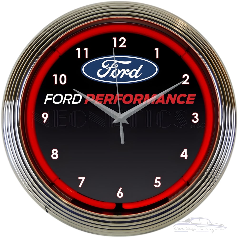 Ford Performance Neon Clock
