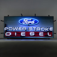 Ford Power Stroke Diesel Neon Sign with Backing