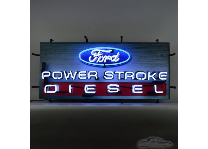 Ford Power Stroke Diesel Neon Sign with Backing