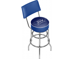 Ford The Universal Car Swivel Shop Stool with Back