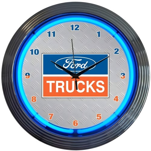 Ford Trucks Neon Clock
