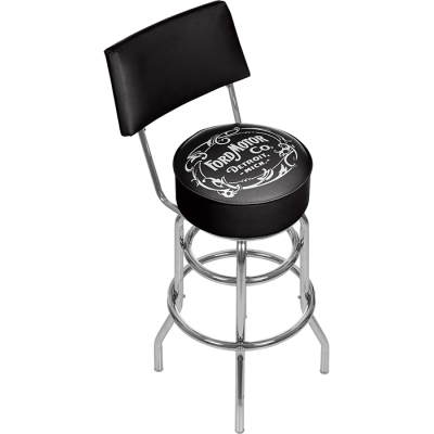 Ford Vintage 1903 Swivel Shop Stool with Back