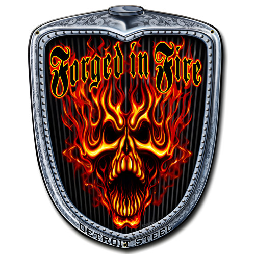 Forged Grill Metal Sign - 11" x 14"