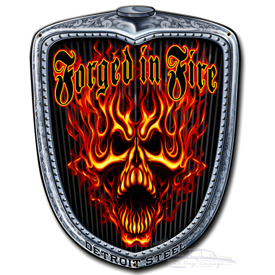 Forged Grill Metal Sign - 11" x 14"
