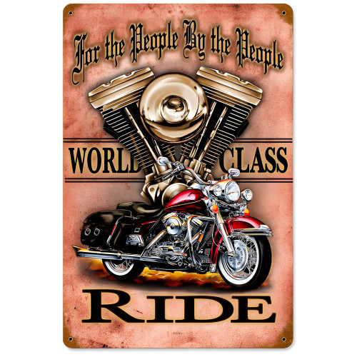For the People Metal Sign - 12" x 18"