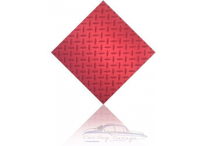 Four Pack of 4'x8' Red Diamond Plate Sheets