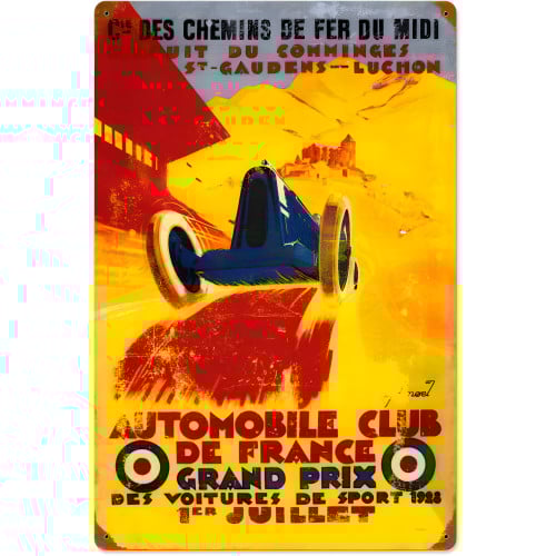 France Grand Prix Metal Sign - 16" x 24"