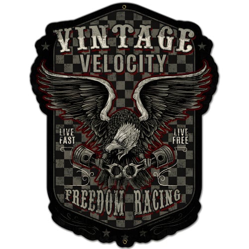 Freedom Racing Metal Sign - 15" x 20"