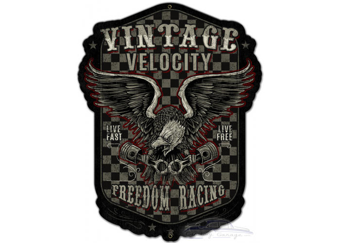 Freedom Racing Metal Sign