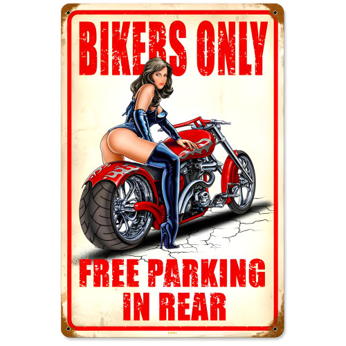 Free Parking Metal Sign - 12" x 18"