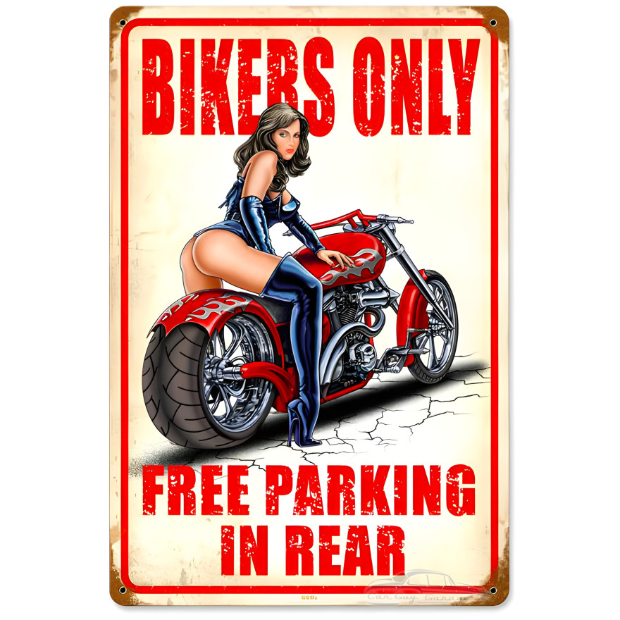 Free Parking Metal Sign - 12" x 18"