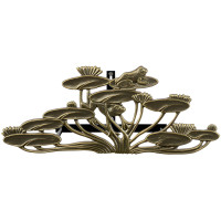 Frog Lily Pad Garden Hose Holder, Wall Mount, Cast Aluminum Bronze