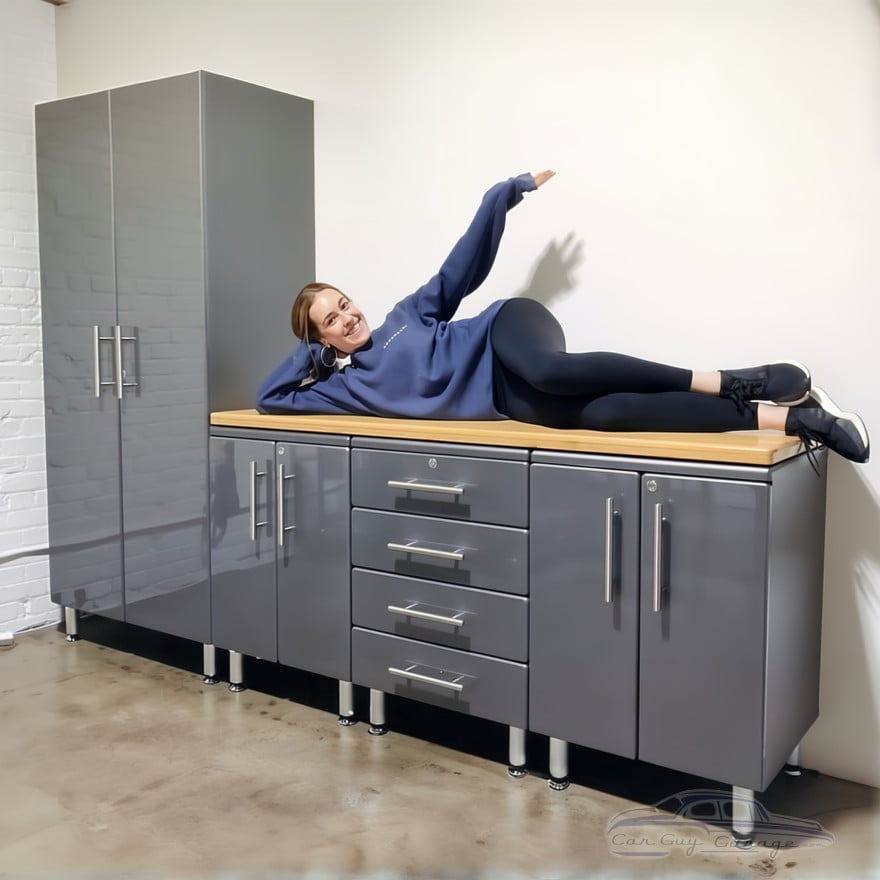 9ft wide set of Grey Modular Cabinets 9ft wide set of Grey Modular Cabinets