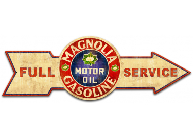 TIN SIGN Magnolia Petroleum Gas Oil Metal Décor Parts Auto Shop Garage A482 