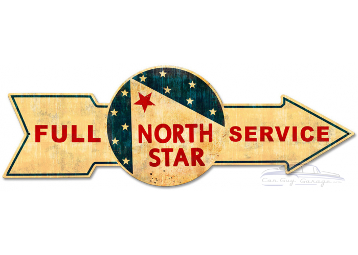 Full Service North Star Metal Sign