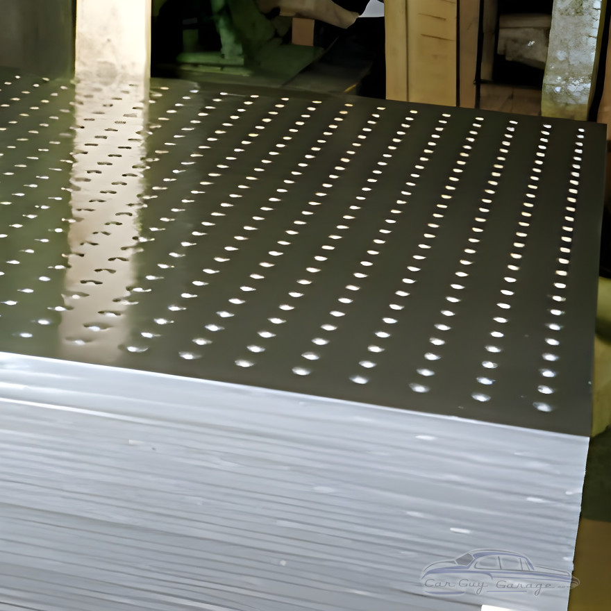 Two 17" x 33" Galvanized Flat Metal Pegboards Two 17" x 33" Galvanized Flat Metal Pegboards