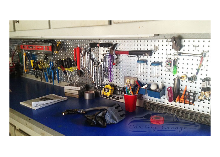 Two 16" x 48" Galvanized Metal Pegboards