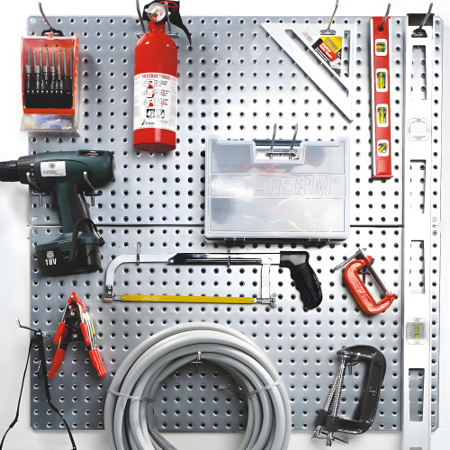 Two 16" x 32" Galvanized Metal Pegboards