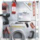 Two 16" x 32" Galvanized Metal Pegboards Two 16" x 32" Galvanized Metal Pegboards