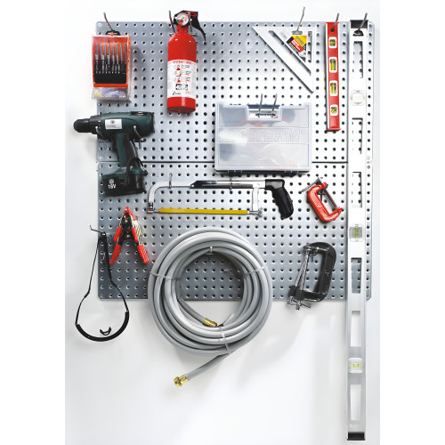 Two 16" x 32" Galvanized Metal Pegboards