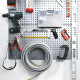 Two 16" x 32" Galvanized Metal Pegboards Two 16" x 32" Galvanized Metal Pegboards