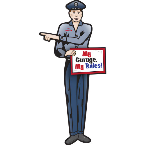 Garage Guy Metal Sign - 12" x 24"