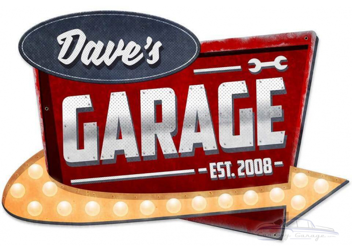 Garage Personalized Metal Sign