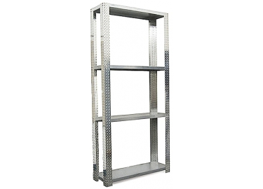 Diamond Plate Rack With Galvanized, Bakersfield Rack And Shelving