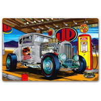 Gas Station Metal Sign - 12" x 18"