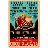 Gavea Circuit Metal Sign - 16" x 24"