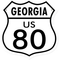 Georgia US 80 Metal Sign - 15" x 15"