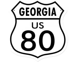 Georgie US 80 Metal Sign - 15" x 15"