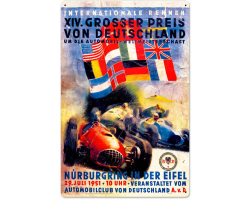 German Grand Prix Metal Sign - 16" x 24"