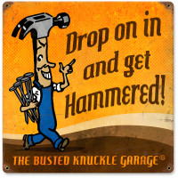 Get Hammered Sign - 12" x 12"