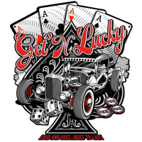 Get N Lucky Metal Sign - 18" x 20"