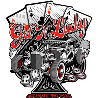 Get N Lucky Metal Sign - 24" x 27"