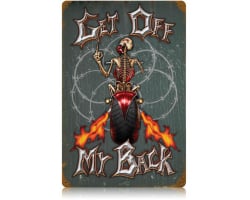 Gett Off My Back Metal Sign