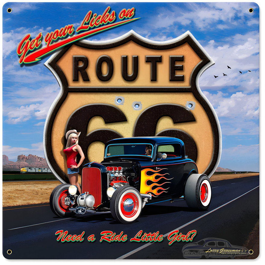 Get Your Licks Metal Sign - 18" x 18"