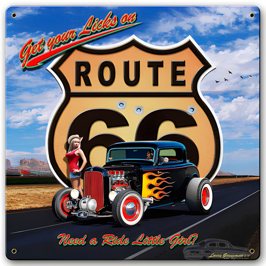Get Your Licks Metal Sign - 12" x 12"