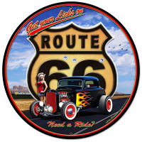 Get Your Licks Metal Sign - 28" Round