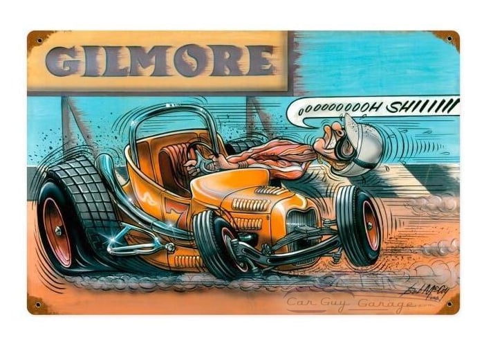 Gilmore Racer Metal Sign - 18" x 12"