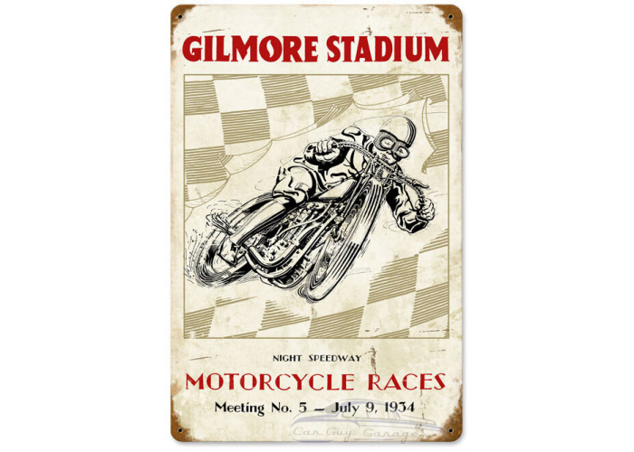 Gilmore Stadium Metal Sign - 12" x 18"