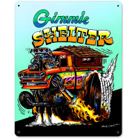 Gimme Shelter Metal Sign - 12" x 15"