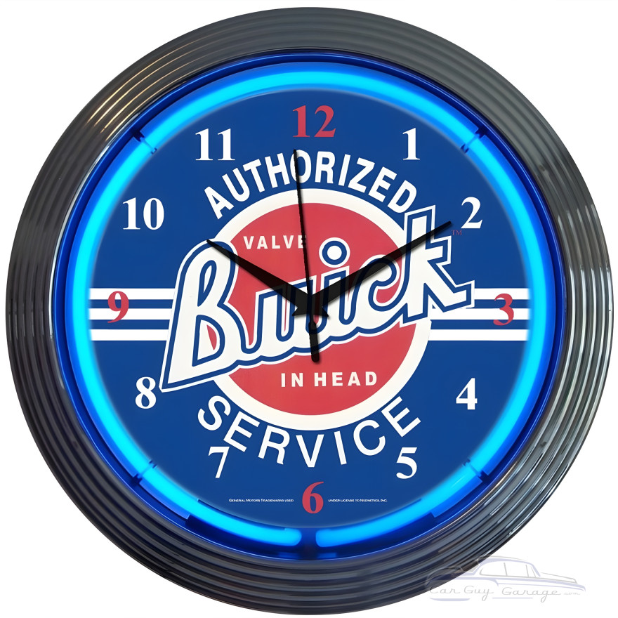 GM Buick Service Neon Clock GM Buick Service Neon Clock